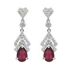 Zonder Minimumprijs - Oorbellen Verguld Robijn - Topaas -, Sieraden, Tassen en Uiterlijk, Oorbellen, Nieuw