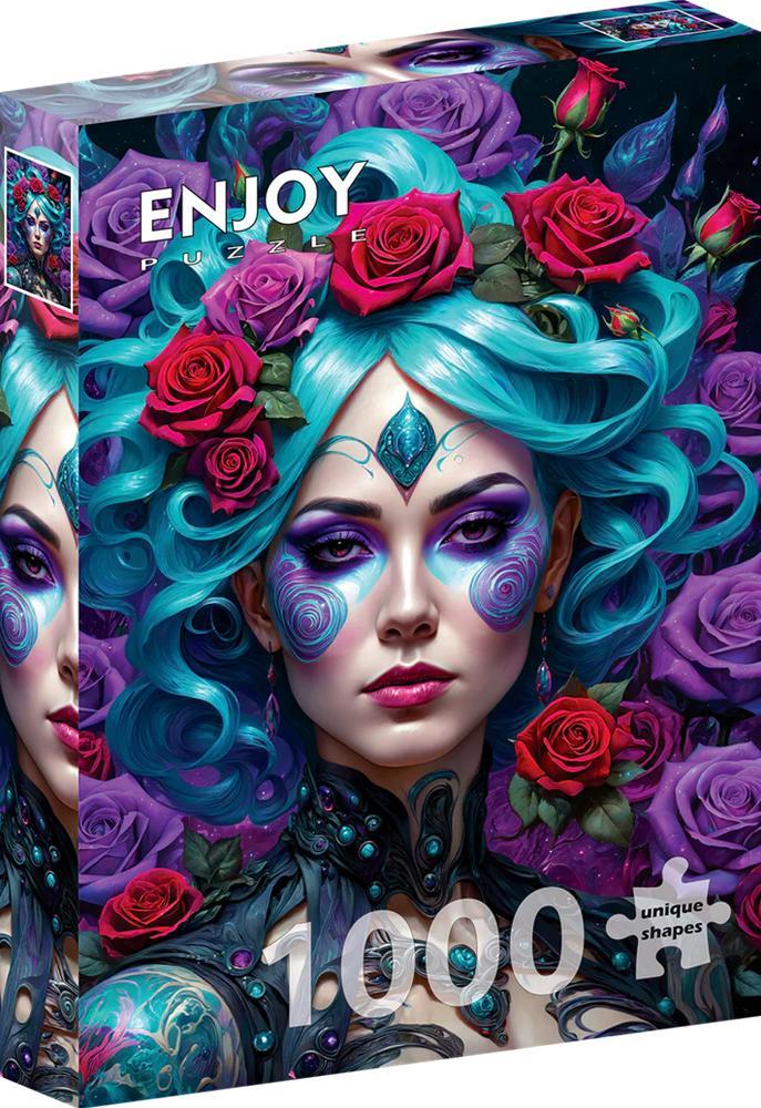 Gothic Flowers Portrait Puzzel (1000 stukjes) | Enjoy Puzzle, Hobby en Vrije tijd, Denksport en Puzzels, Nieuw, Verzenden