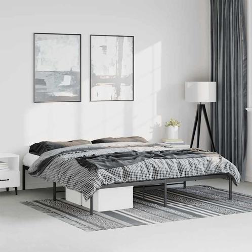 Bedframe Metaal 183x213 Zwart - Stevig & Stijlvol - Tweed..., Huis en Inrichting, Slaapkamer | Bedden, Overige maten, Overige maten