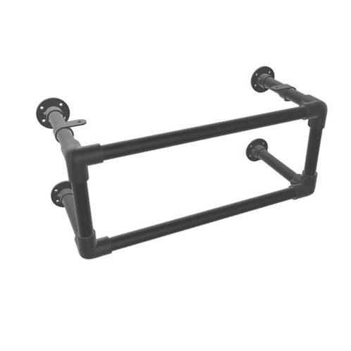 Industriële Steigerbuis Kapstok Bristol | Zwart 33.7 mm | Wa, Huis en Inrichting, Woonaccessoires | Kapstokken, Ophalen of Verzenden