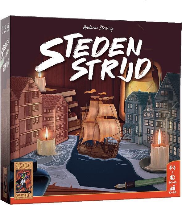 Stedenstrijd - Bordspel | 999 Games - Gezelschapsspellen, Hobby en Vrije tijd, Gezelschapsspellen | Bordspellen, Nieuw, Verzenden