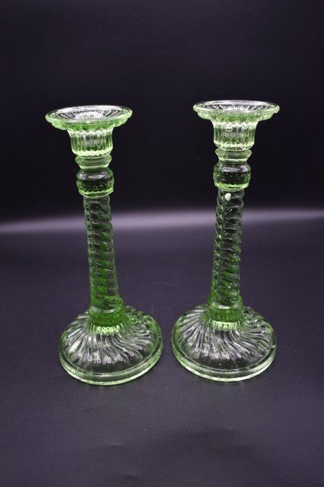 Taperstick (kleine blaker met een dunne pijp) (2) - zeer, Antiek en Kunst, Curiosa en Brocante