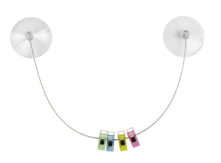 Ophangsysteem fotos (koordje met 2 zuignappen, 40 cm, 4 cli, Doe-het-zelf en Verbouw, Gereedschap | Handgereedschap, Nieuw, Ophalen of Verzenden