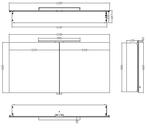Wiesbaden Luxe spiegelkast +Led verlichting 120x60x14cm, Huis en Inrichting, Woonaccessoires | Spiegels, Ophalen of Verzenden