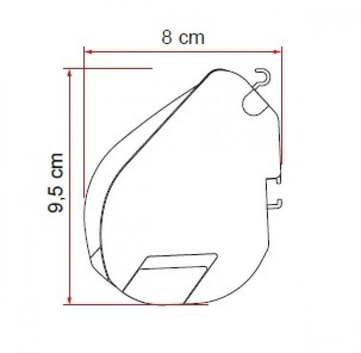 Fiamma F35Pro 250 Titanium-Royal Grey, Caravans en Kamperen, Voortenten en Luifels, Nieuw, Fiamma, Ophalen of Verzenden