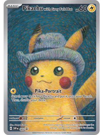 Pokemon Pokémon × Van Gogh Museum Pikachu with Grey Felt Hat
