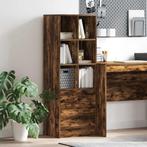 vidaXL Highboard Gerookt eiken 45.5 x 34 x 127 cm Bewerkt, Minder dan 50 cm, Verzenden, 100 tot 150 cm, Nieuw