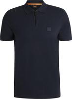 BOSS Passerzip Half Zip Polo Navy maat 3XL Heren, BOSS, Nieuw, Overige maten, Verzenden