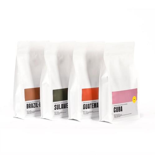 Koffiebonen proefpakket (4x 250g), Witgoed en Apparatuur, Koffiemachine-accessoires, Nieuw, Verzenden