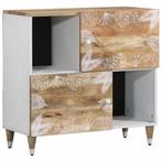 vidaXL Dressoir 80x33,5x75 cm massief mangohout, Huis en Inrichting, Verzenden, Nieuw
