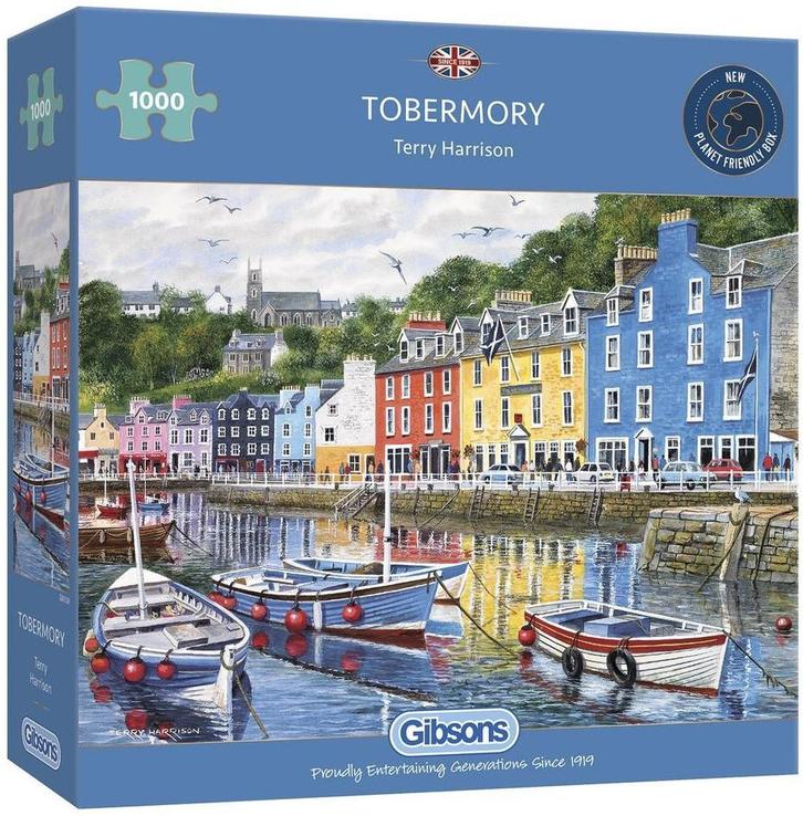 Tobermory Puzzel (1000 stukjes) | Gibsons - Puzzels, Hobby en Vrije tijd, Denksport en Puzzels, Nieuw, Verzenden