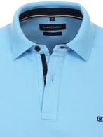 Casa Moda Polo Shirt Comfort Fit Effen Stretch Blauw, Kleding | Heren, Polo's, Verzenden, Nieuw, Blauw