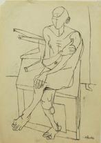 Afro Basardella (1912-1976) - Nudo maschile seduto