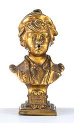 sculptuur, Büste Rauchender Knabe - Der erste Versuch - 16, Antiek en Kunst, Antiek | Keramiek en Aardewerk