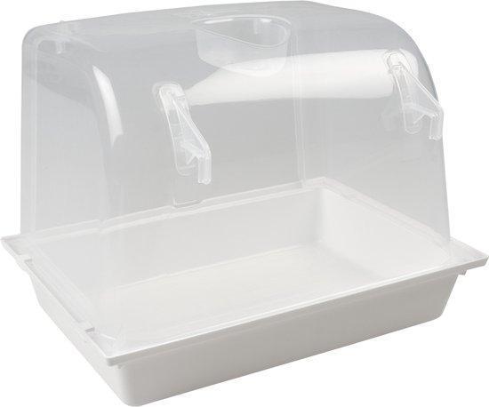 Vogelbadje - badhuis - Plastic badhuisje XL - 24x17x18cm, Dieren en Toebehoren, Vogels | Toebehoren, Kooi-accessoires, Nieuw, Ophalen of Verzenden