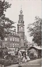 AMSTERDAM - Munttoren met Bloemenmarkt, Verzenden, Gelopen