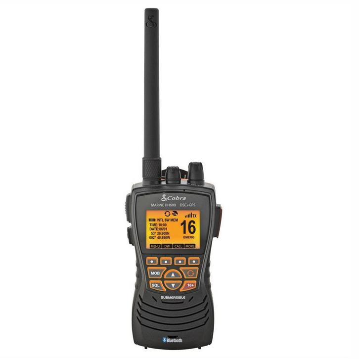 Cobra Marine HH600 Handmarifoon, GPS, Bluetooth, Rewind, Watersport en Boten, Navigatiemiddelen en Scheepselektronica, Nieuw, Ophalen of Verzenden