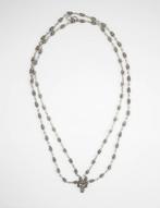 Zilver - Ketting met hanger - Art Nouveau gordijn