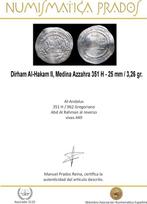 al-Andalus. Al-Hakam II. Dirham Medina Azzahra 351 H (Zonder