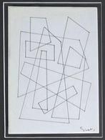 Siep Van Den Berg (1913-1998) - Geometrische compositie, Antiek en Kunst