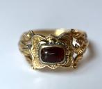 1833 Georgian - 18 karaat Geel goud - Ring Granaat, Sieraden, Tassen en Uiterlijk, Antieke sieraden