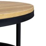 Salontafel rond - 60 cm - industrieel - hout, Huis en Inrichting, Tafels | Salontafels, Ophalen of Verzenden, Nieuw