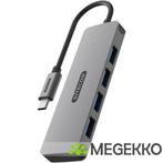 Sitecom USB-C to 4x USB-A Hub, Computers en Software, USB Sticks, Verzenden, Nieuw, Sitecom