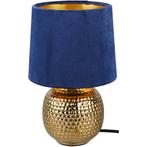 LED Tafellamp - Trion Sofia - E14 Fitting - Rond - Mat Blauw, Ophalen of Verzenden, Nieuw