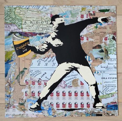 Mr Brainwash (1966) - Banksy Thrower (Unq 1/1), Antiek en Kunst, Kunst | Designobjecten