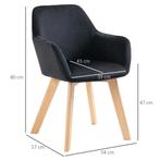 TRUUSK Keukenstoelen Set Van 2 Ergonomisch Met Verlengde Arm, Verzenden, Nieuw