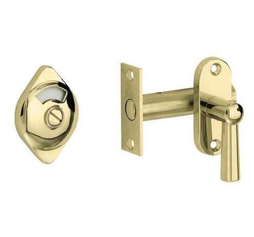 Vrij/Bezet insteekgrendel Elegant messing gelakt, Doe-het-zelf en Verbouw, Hang- en Sluitwerk, Verzenden