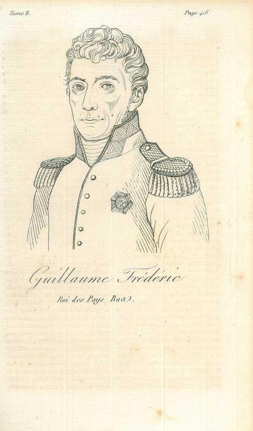 Portrait of William I of the Netherlands, Antiek en Kunst, Kunst | Etsen en Gravures