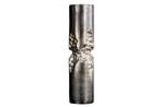 Vaas PRECIOUS 40cm hammer hamerslag effect zwart silver -, Huis en Inrichting, Ophalen of Verzenden, Nieuw