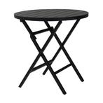 *WOONWINKEL* Brafab Wilkie Ronde Inklapbare Tuintafel Zwart, Tuin en Terras, Tuinsets en Loungesets, Verzenden, Nieuw