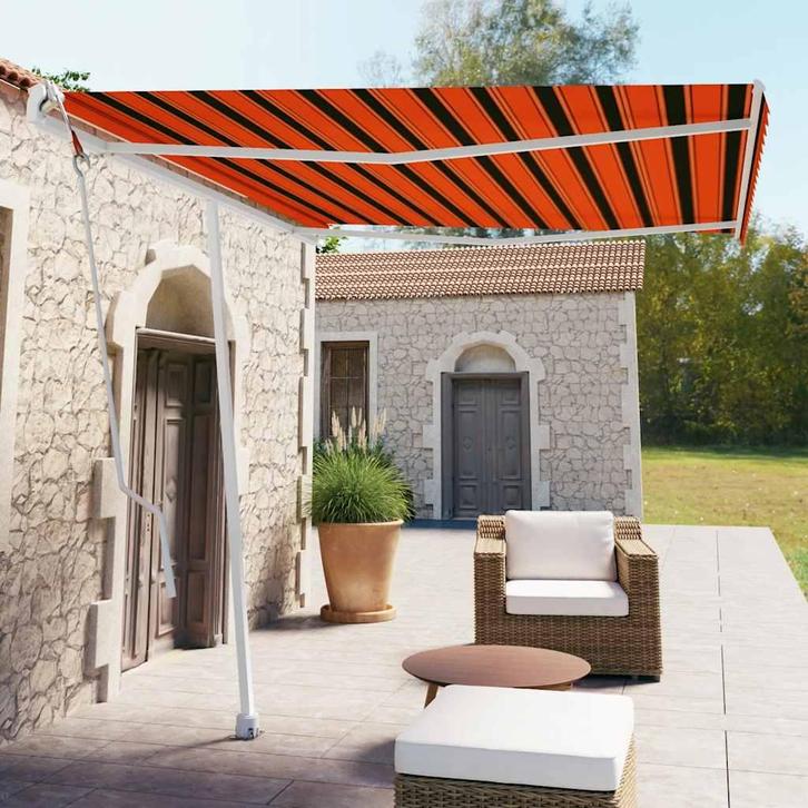 vidaXL Luifel vrijstaand automatisch 300x250 cm oranje en, Tuin en Terras, Zonneschermen, Nieuw, Verzenden