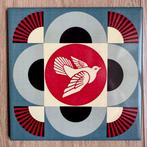 Shepard Fairey (OBEY) (1970) - Geometric dove (blue tile),