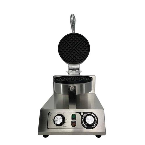 HCB Wafelijzer - ronde wafels - timer - 230V - RVS, Zakelijke goederen, Horeca | Keukenapparatuur, Nieuw in verpakking, Fornuis, Frituur en Grillen