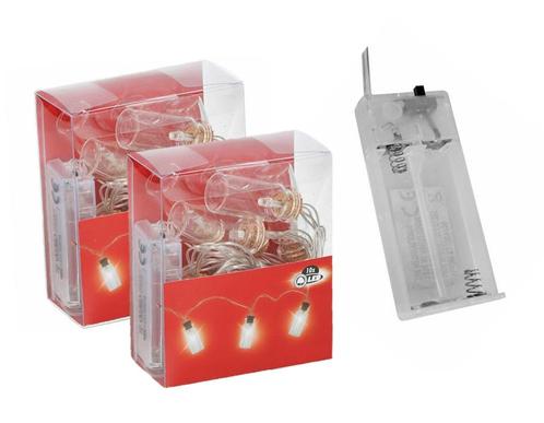Set van 2 LED lichtkettingen met decoratieve flesjes (op 4x, Doe-het-zelf en Verbouw, Gereedschap | Handgereedschap, Nieuw, Ophalen of Verzenden