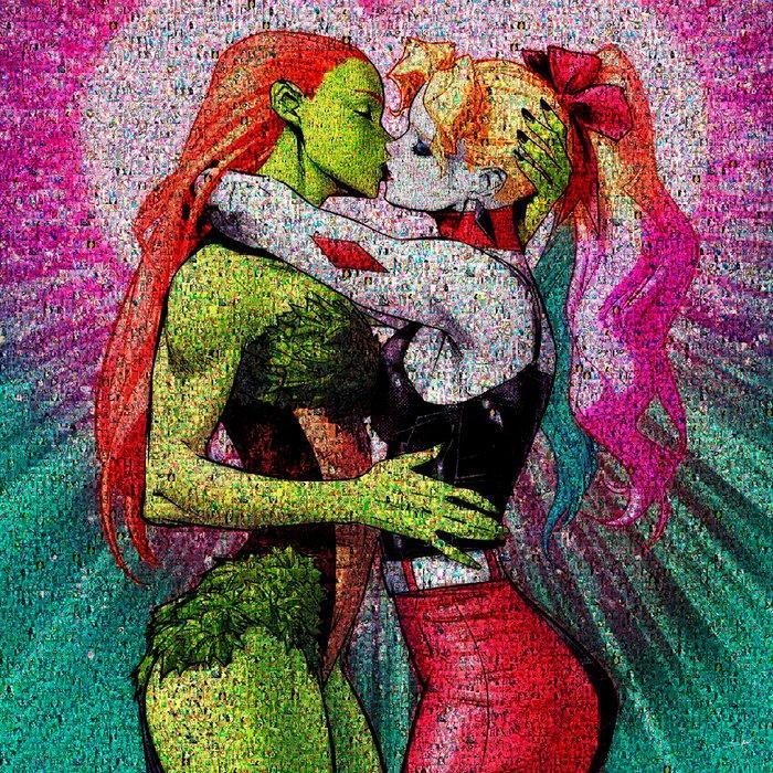 David Law - Crypto Just Love - Poison Ivy / Harley Quinn, Antiek en Kunst, Kunst | Designobjecten