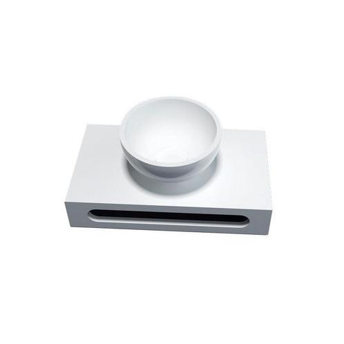 Sani Royal Solid Surface Waskom Rond met Solid, Doe-het-zelf en Verbouw, Sanitair