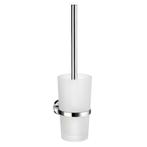 Toiletborstel Smedbo Home Glas mat 38 cm Chroom, Ophalen of Verzenden, Nieuw, Chroom, Bad
