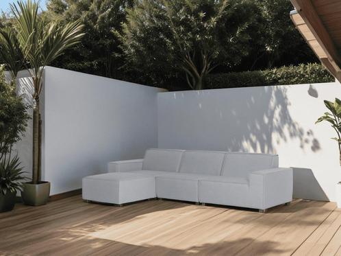 Flow. Cube chaise loungebank lead chiné |, Tuin en Terras, Tuinsets en Loungesets, Ophalen of Verzenden