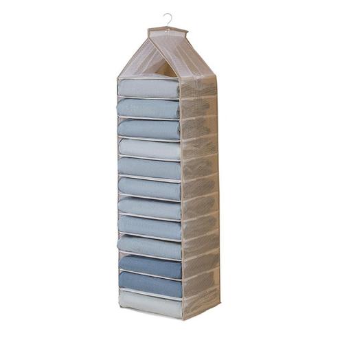 Kledingkast Organizer - 12 Vakken -  Grijs - Hangende, Huis en Inrichting, Woonaccessoires | Overige, Nieuw, Verzenden