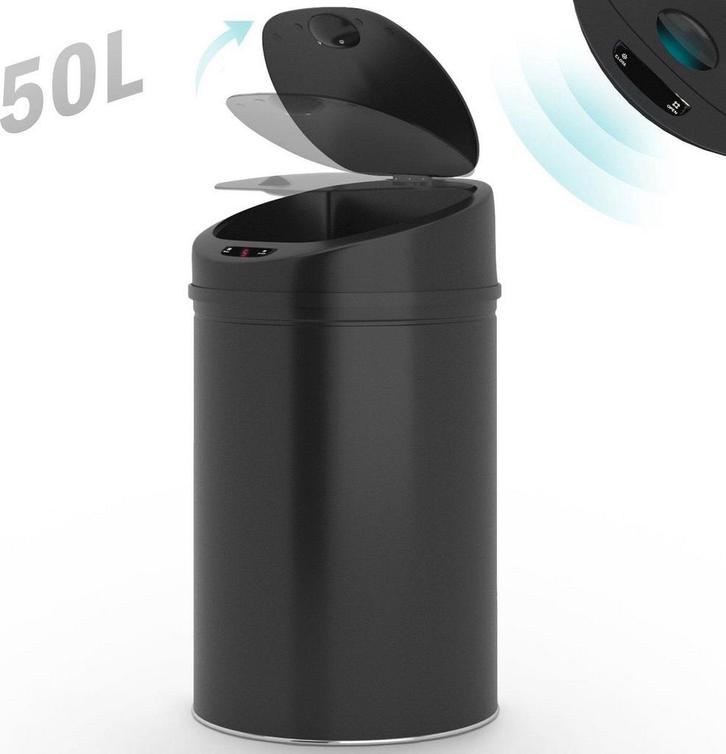 Prullenbak met sensor - Afvalbak - Vuilnisbak - 50 Liter - Z, Huis en Inrichting, Woonaccessoires | Prullenbakken, Zo goed als nieuw