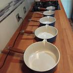 Le Creuset - Kookpottenset (5) - Emaille fonte - Rare en, Antiek en Kunst
