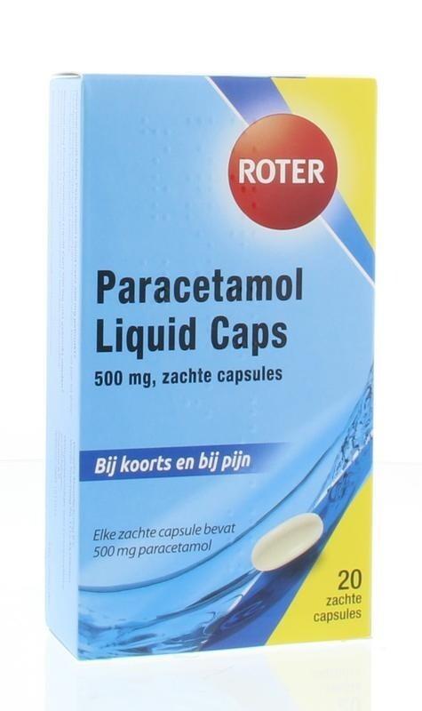 Paracetamol 500 mg Roter - 20 zachte capsules, Diversen, Verpleegmiddelen, Nieuw, Verzenden