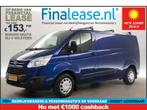 Ford Transit Custom 290 2.2 TDCI L2H1 Marge Airco €153pm, Auto's, Blauw, Nieuw, Ford, Lease