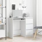 Bureau Wit Bewerkt Hout | Retourdeal | Thuiswerk Topper!, Ophalen of Verzenden, Nieuw, Bureau