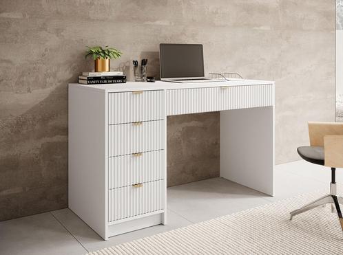 Bureau lades | Buro | 120x55x76 cm | Zwart of Wit - Werkplek, Huis en Inrichting, Bureaus, Bureau, Nieuw, Verzenden