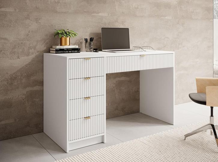 Bureau lades | Buro | 120x55x76 cm | Zwart of Wit - Werkplek, Huis en Inrichting, Bureaus, Bureau, Nieuw, Verzenden